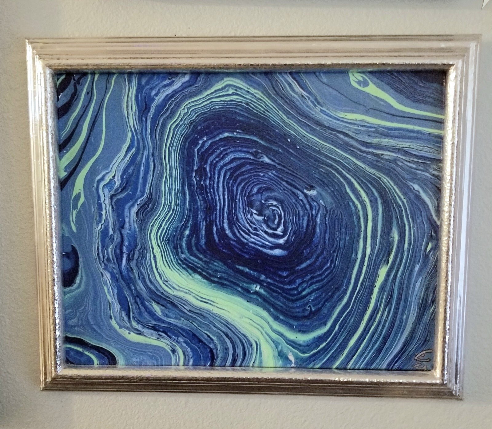 ”Vortex Framed Original Acrylic Painting.