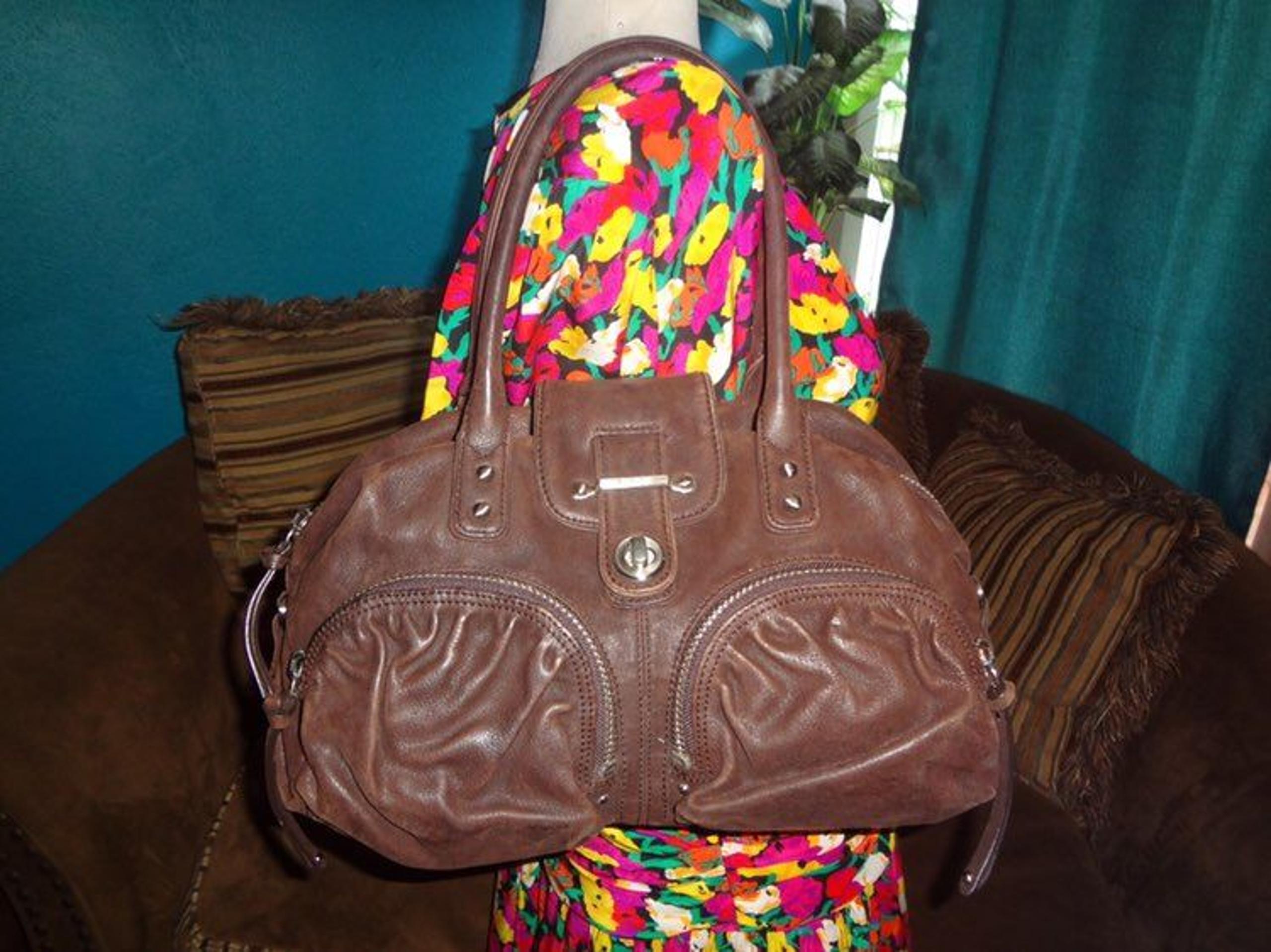 Brown Lambskin Botkier Bianca Satchel