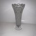 Vintage Bohemian Lead Crystal Thumbprint Flower Vase