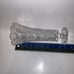 Vintage Bohemian Lead Crystal Thumbprint Flower Vase