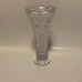 Vintage Bohemian Lead Crystal Thumbprint Flower Vase