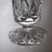 Vintage Bohemian Lead Crystal Thumbprint Flower Vase