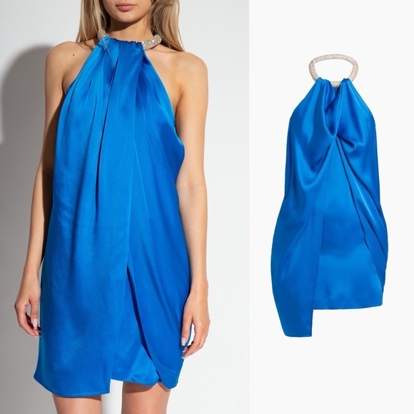 New Stella McCartney Satin Halter Minidress 1,895