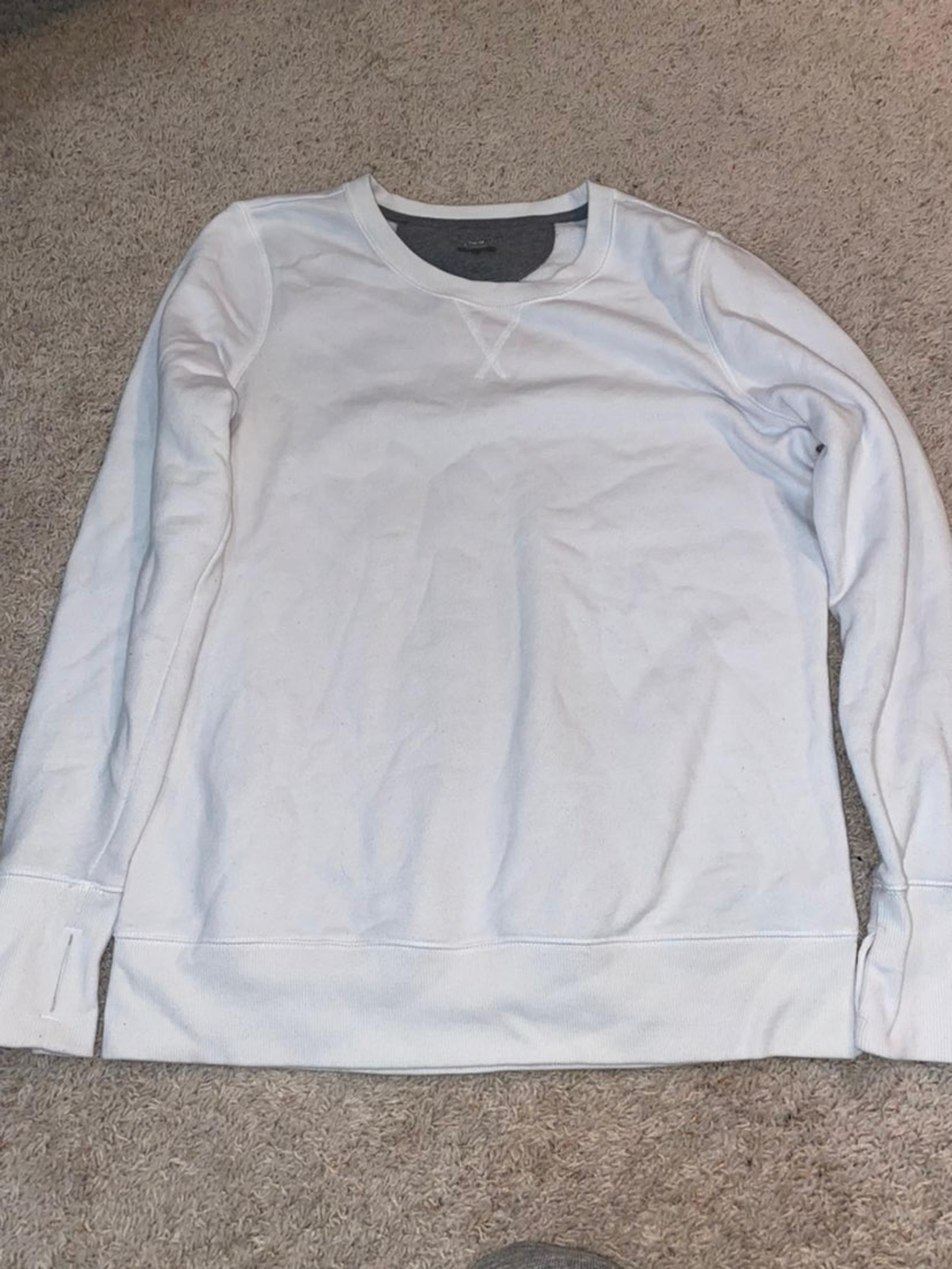 White crew neck