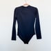 NWT Sea Level Swim Essential Long Sleeved One Piece Swimsuit Navy Blue Size 6