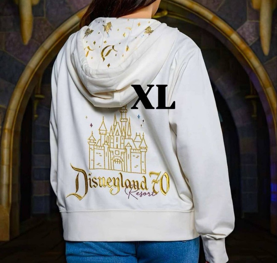 Disney Parks Disneyland 70th Anniversary Disneyland Castle Zip Up Hoodie