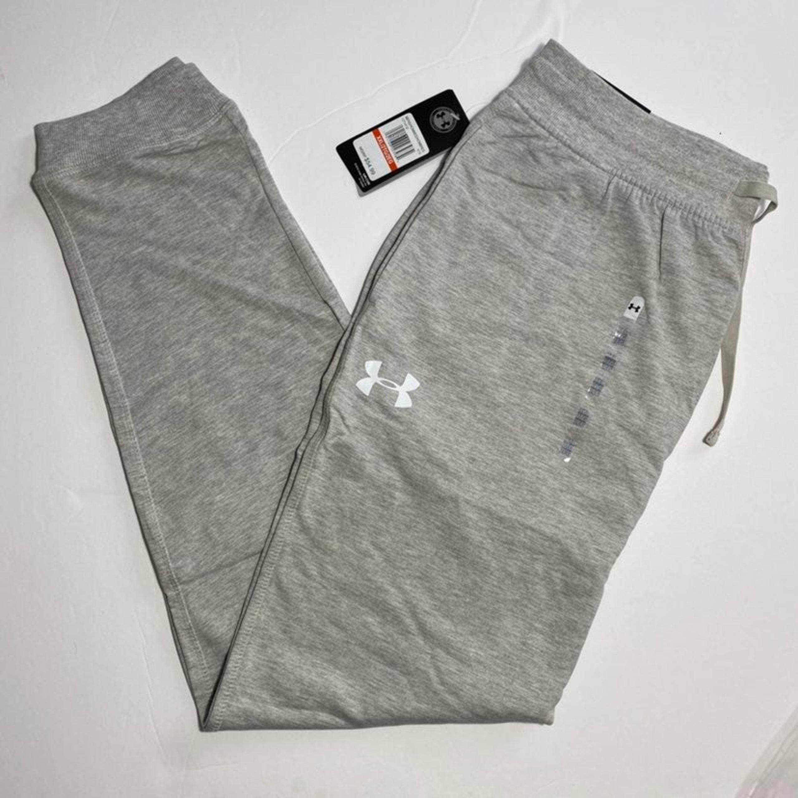 Under Armour UA Men's Athletic Logo Joggers Sweatpants Grey Sz XXL