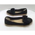 Uggs Abigail Black Slip On Canvas Espadrille Flats with Bow
