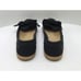 Uggs Abigail Black Slip On Canvas Espadrille Flats with Bow
