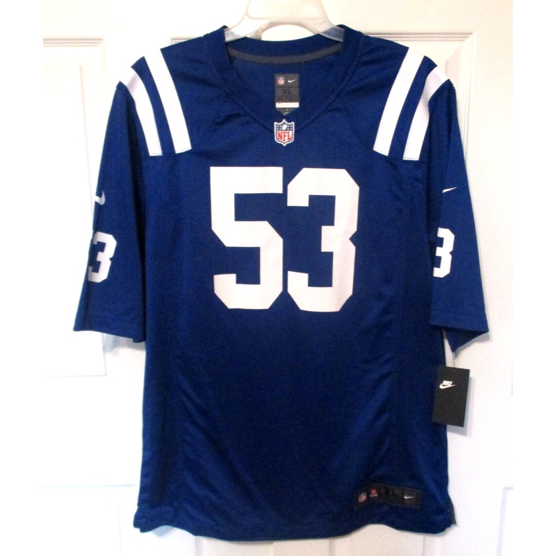 Nike On Field NFL Indianapolis Colts Shaquille Leonard #53 Jersey Men's XL NEW