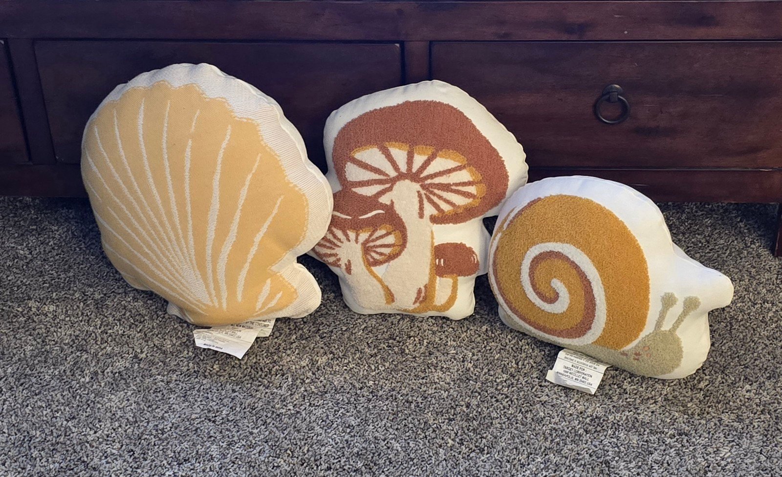 Target Room Essential Throw Pillows Shell , Snail, Mushroom Accent Pillow