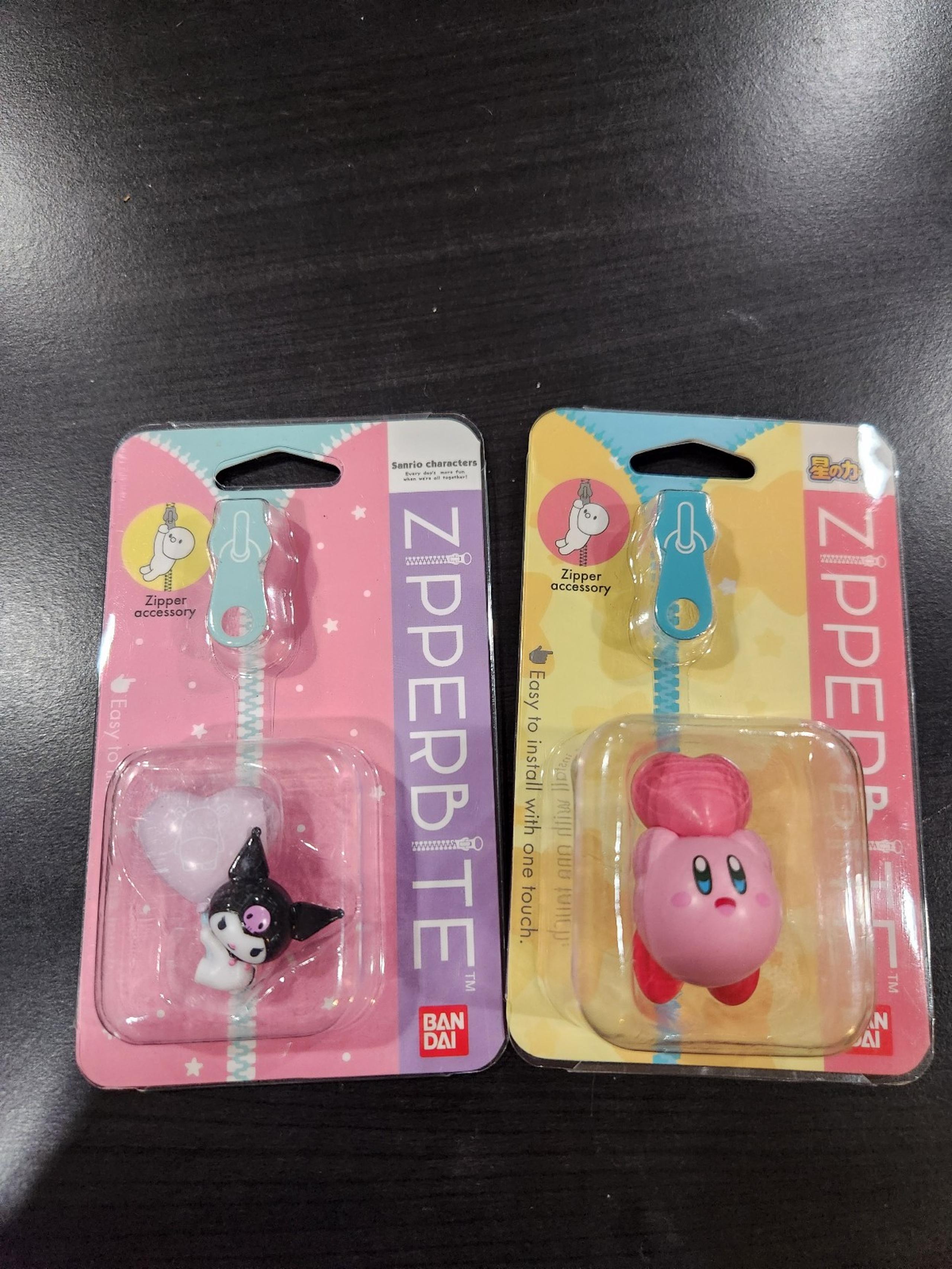 Sanrio kuromi Kirby kawaii zipper pull accessories miniso kirbo