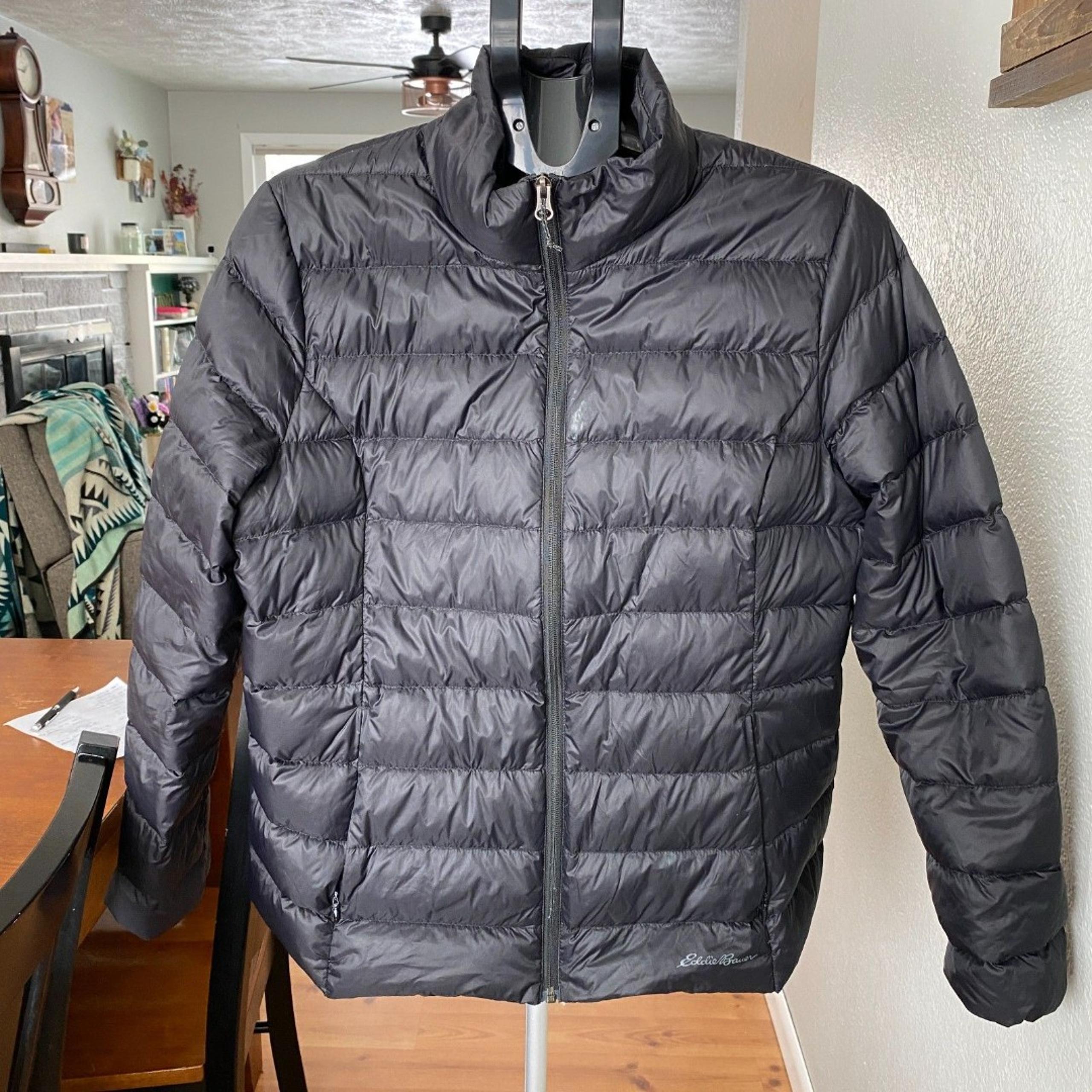 Eddie Bauer Down Lightweight Packable Puffer Jacket Coat 650 Fill Womens XL