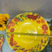 CATHERINE MALANDRÍNO Floral print serving Bowl w/large utensils Set /3PCs