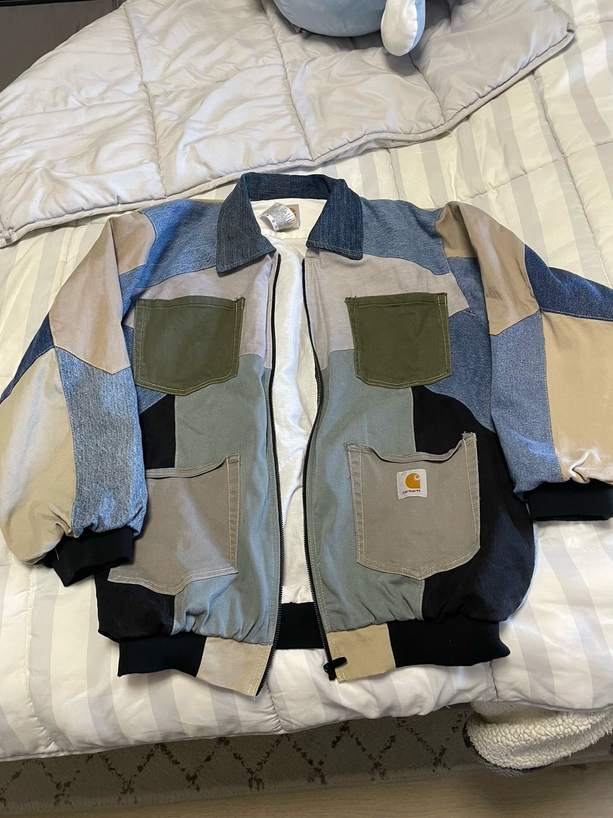 Custom Carhartt Denim Patch Jacket