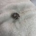 White Very Beautiful 925 Sterling Silver Button Pearl and Blue Topaz Ring silver