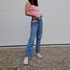Pocket less jeans