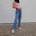 Pocket less jeans