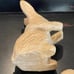 Paper Mache 8” bunny,2- 5.5” egg & 4- 2.5” eggs