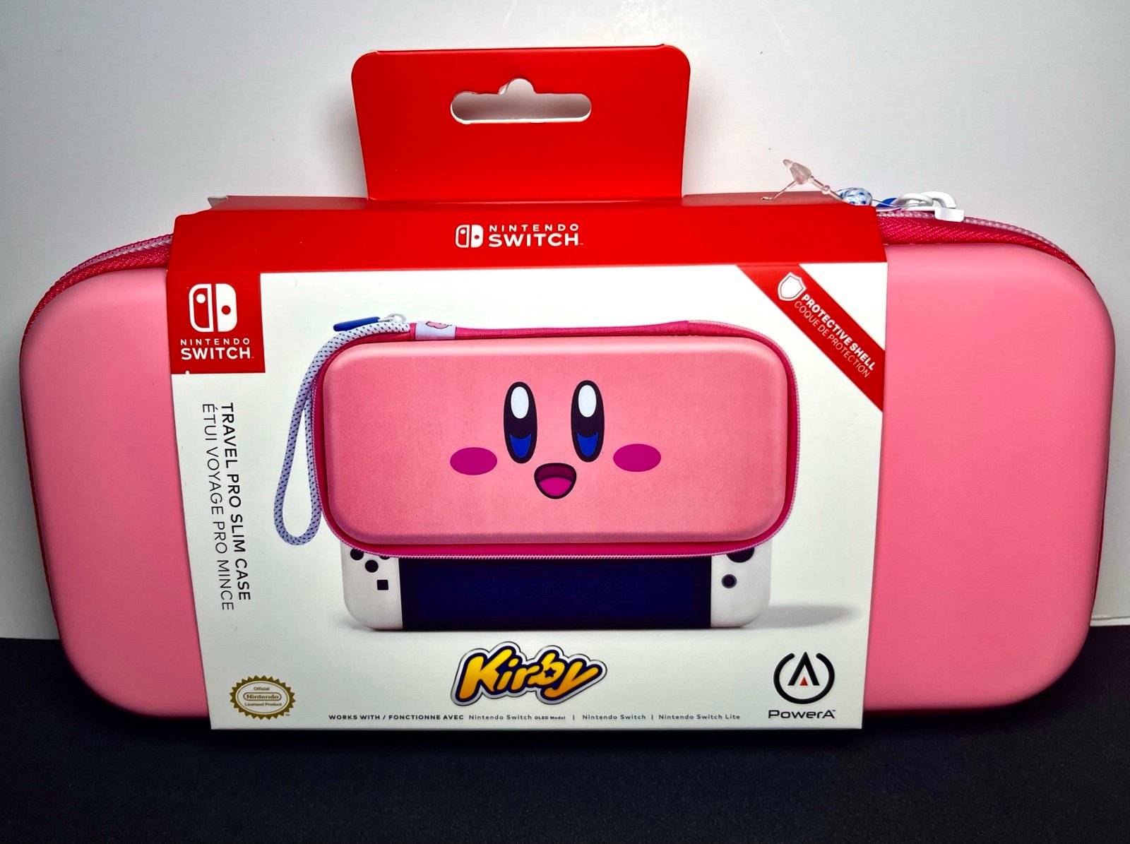 PowerA Travel Pro Protection Case for all Nintendo Switch Models - Kirby Face
