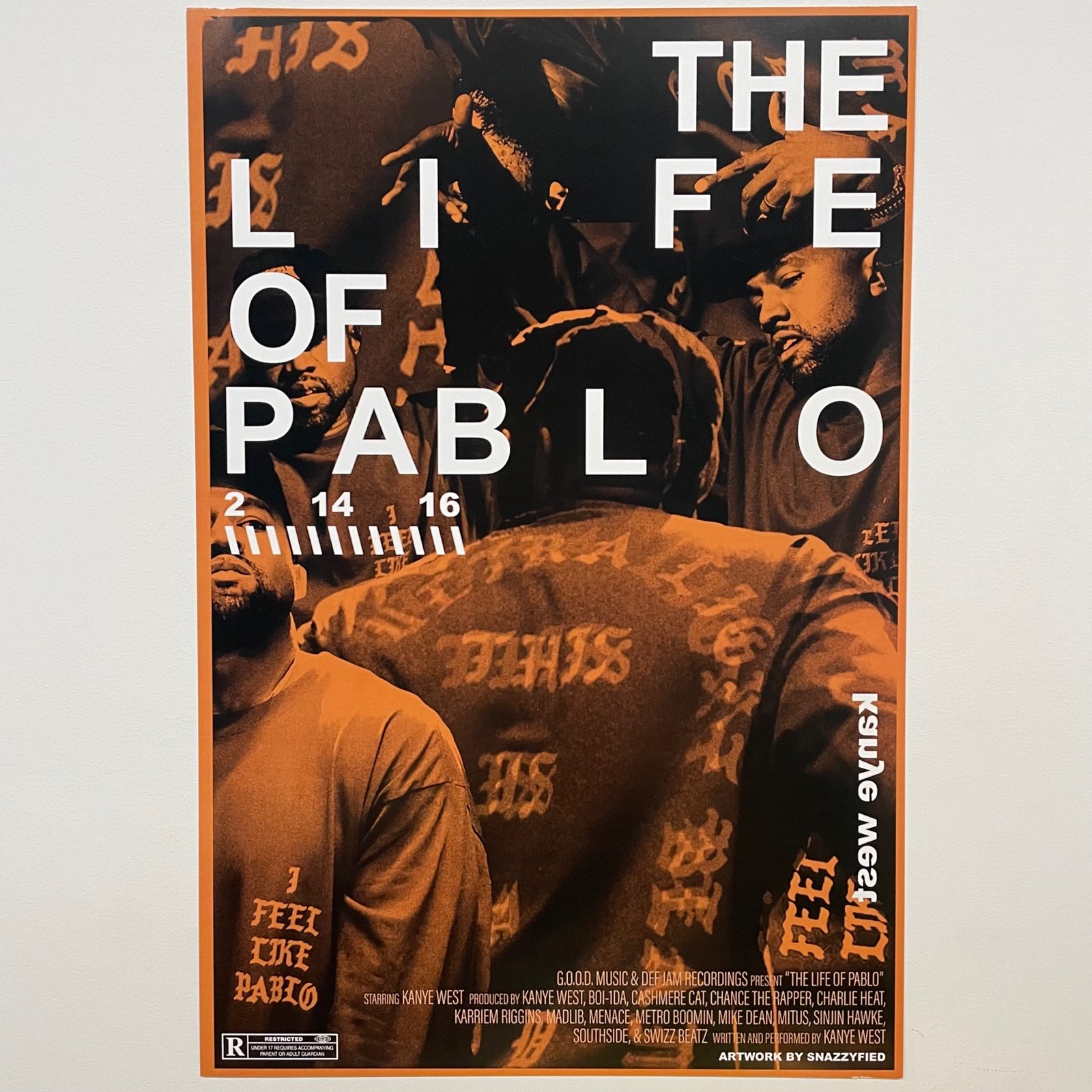 TEN Kanye West & Kid Cudi Posters Bundle - 11x17 inches each