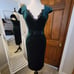 La Femme En Noir by Micheline Pitt Baudelaire Wiggle Dress in Hunter Green