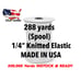 288 yards 1/4 Knitted ELASTIC USA