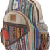 KayJayStyles (Orange-Patch) Handmade Large Multi Pocket Hemp Nepal Backpack