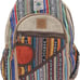 KayJayStyles (Orange-Patch) Handmade Large Multi Pocket Hemp Nepal Backpack
