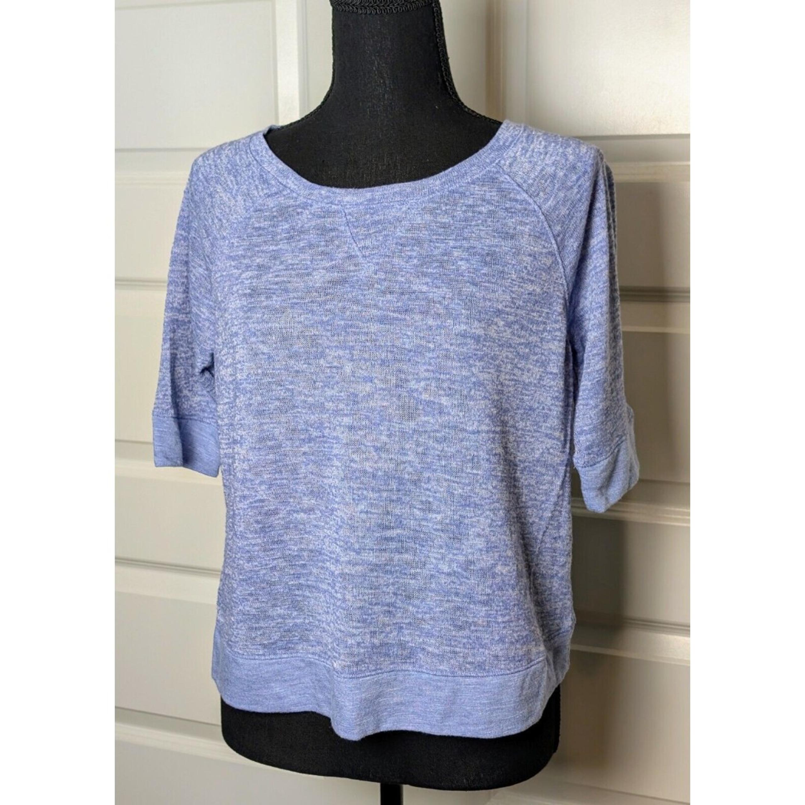 Victoria Secret Blue Pullover Sweater Size S Short Sleeve Cute Lightweight