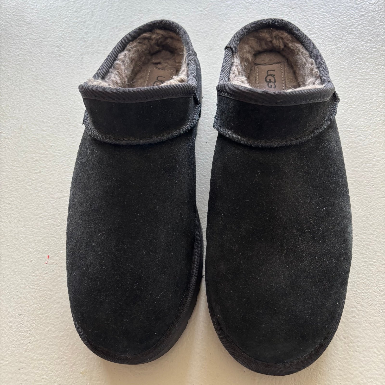 Like new UGG Classic slip ons in black.