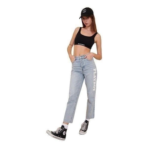 Playboy x PacSun High Waisted Straight Leg Jeans