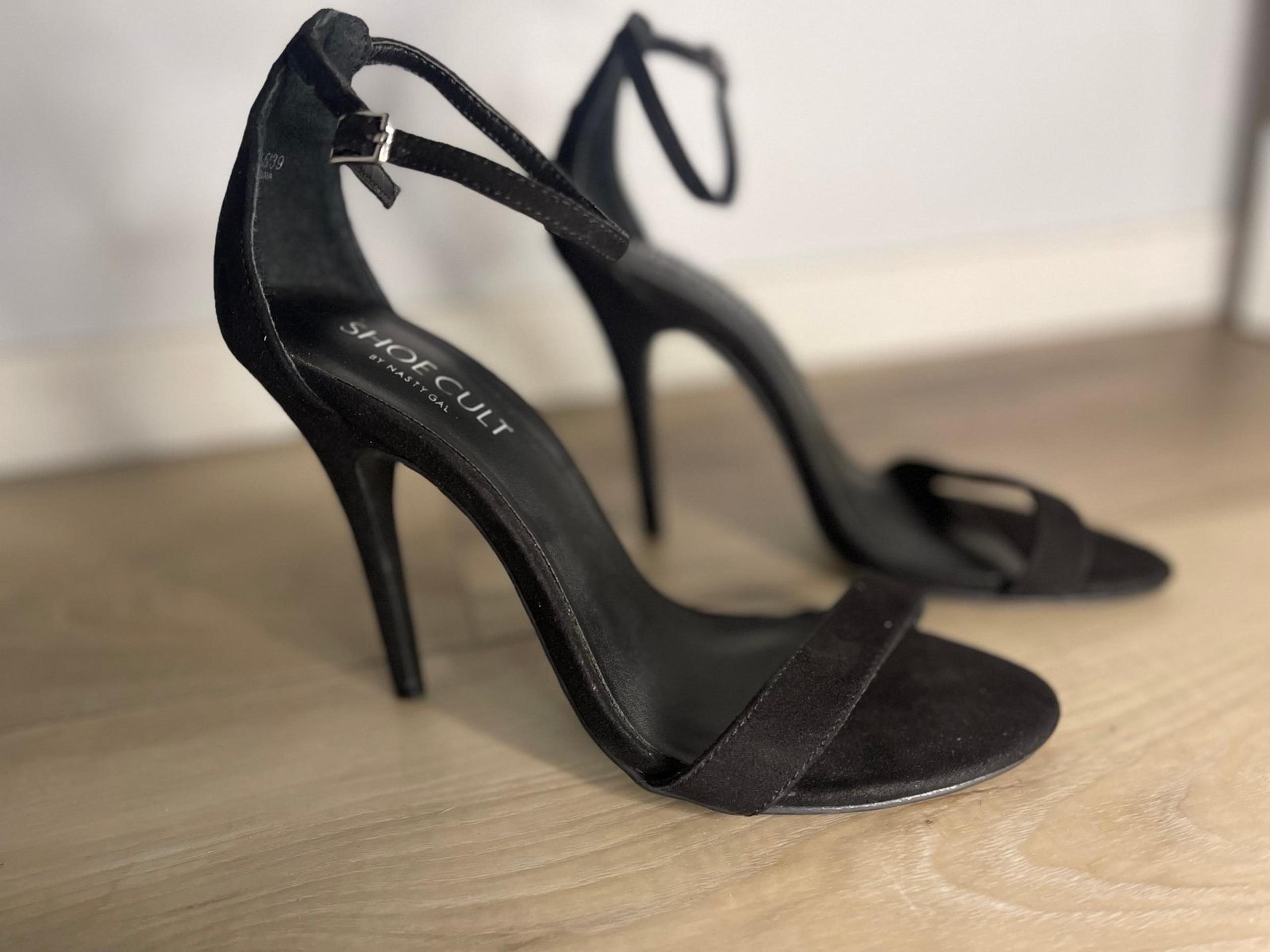 Black Strappy Stiletto Heels