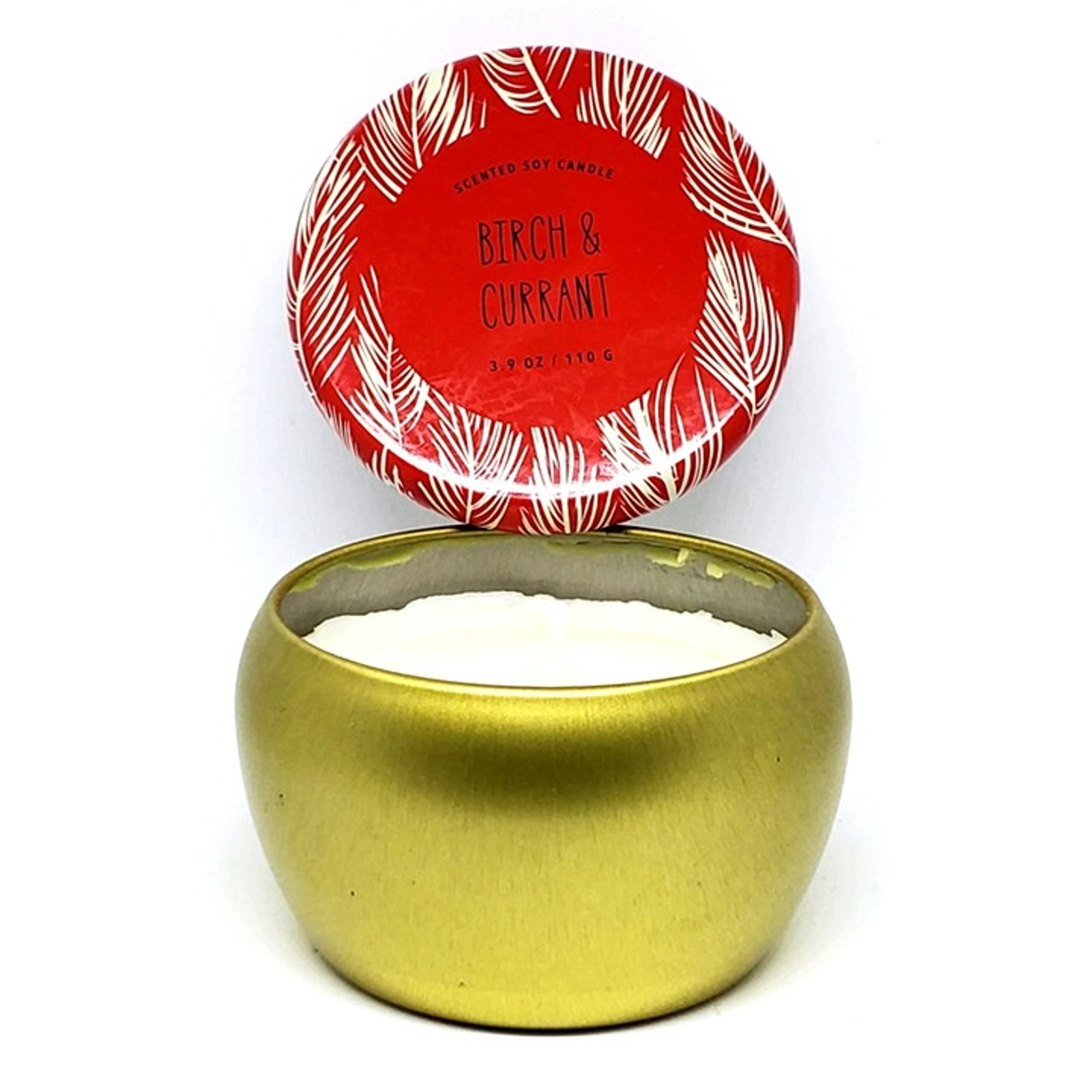 Opalhouse Birch & Currant Scented Soy 3.9 oz Round Metal Tin Candle NEW