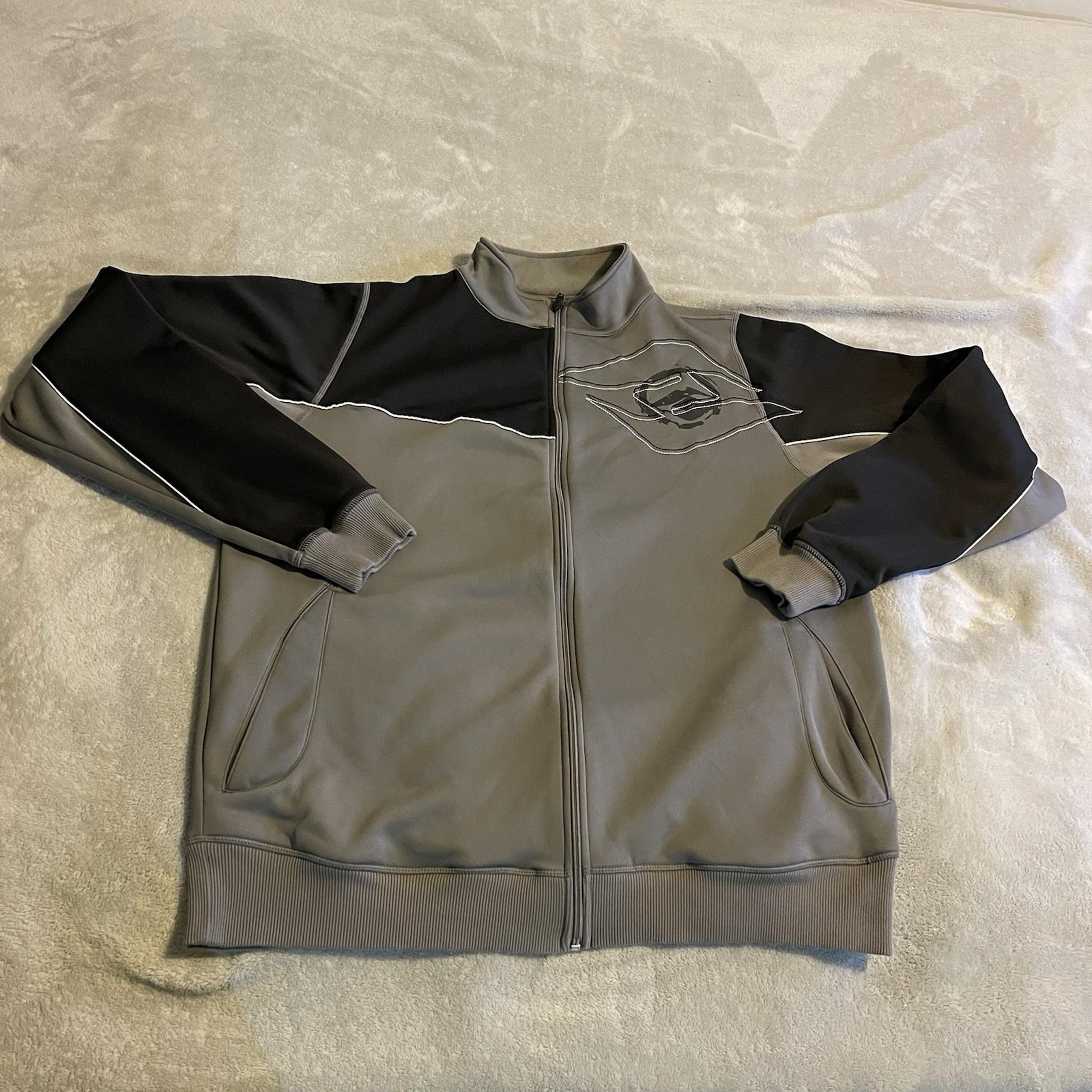 Hyperlite Wake Jacket Men XL Gray Full Zip Streetwear Workout Gym Sweatshirt