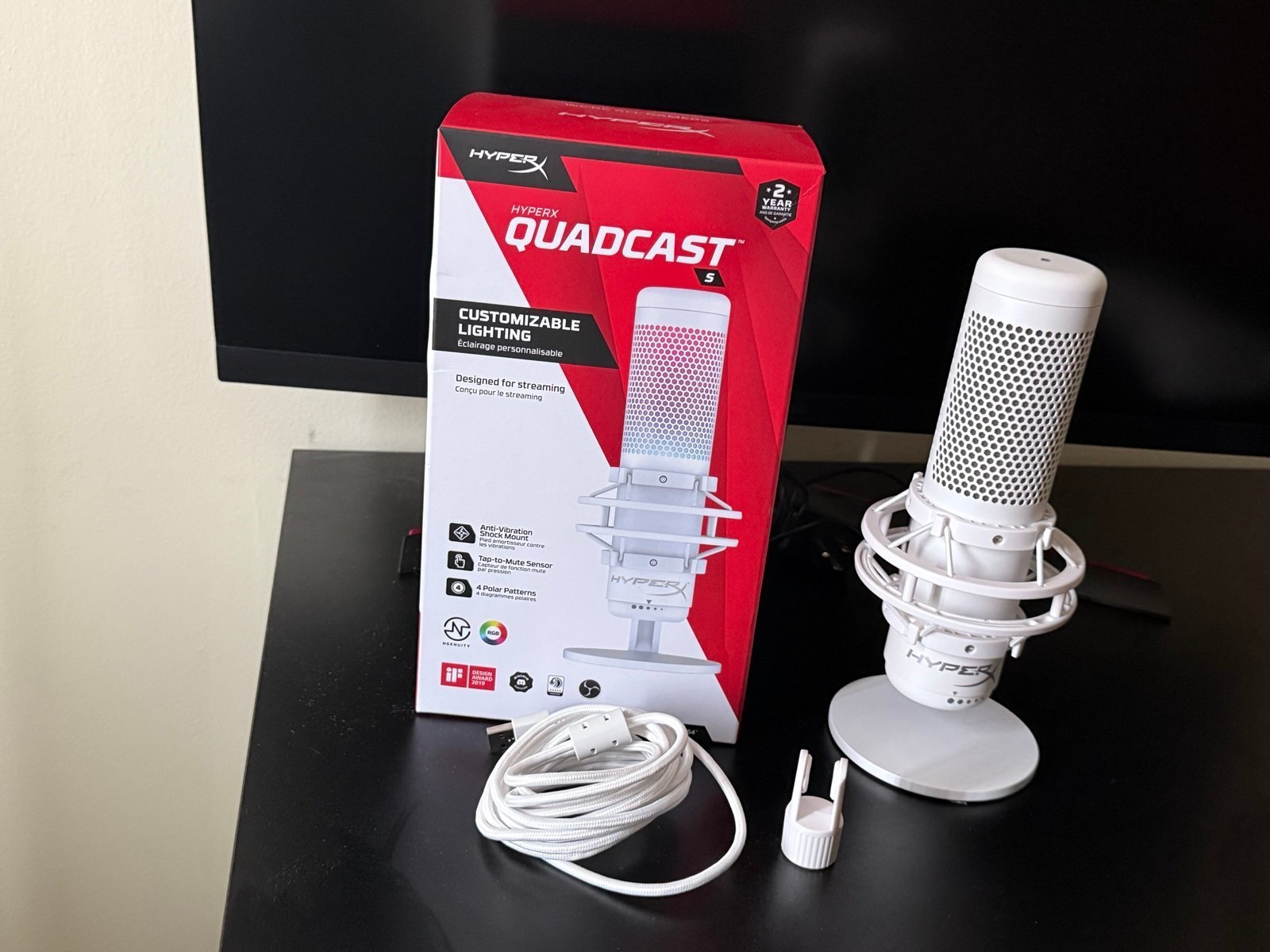 HyperX Quadcast S RGB USB PC/Xbox/PS
