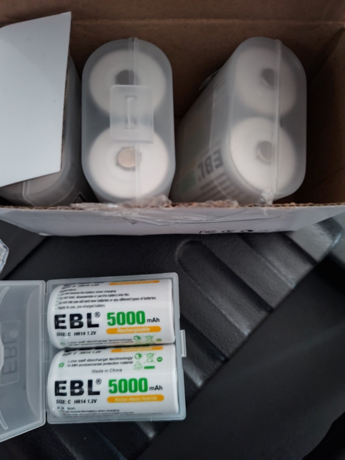 EBL rechargeable C batteries pack of 8 new