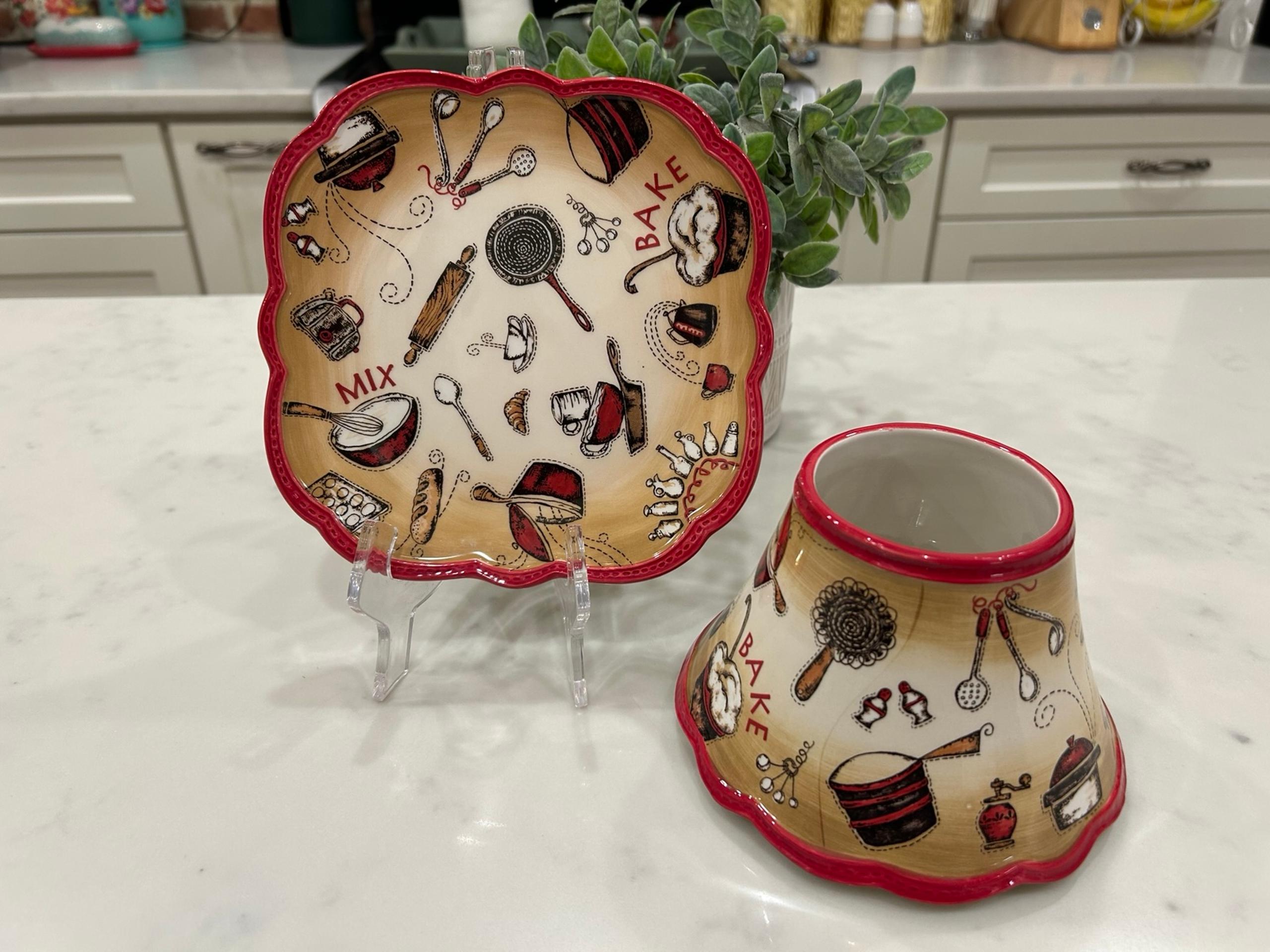 Yankee Candle Co. baking cooking kitchen large shade and plate