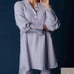 Free People Around the Clock Oversized Pullover Sweater in Lavender Purple