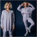 Free People Around the Clock Oversized Pullover Sweater in Lavender Purple