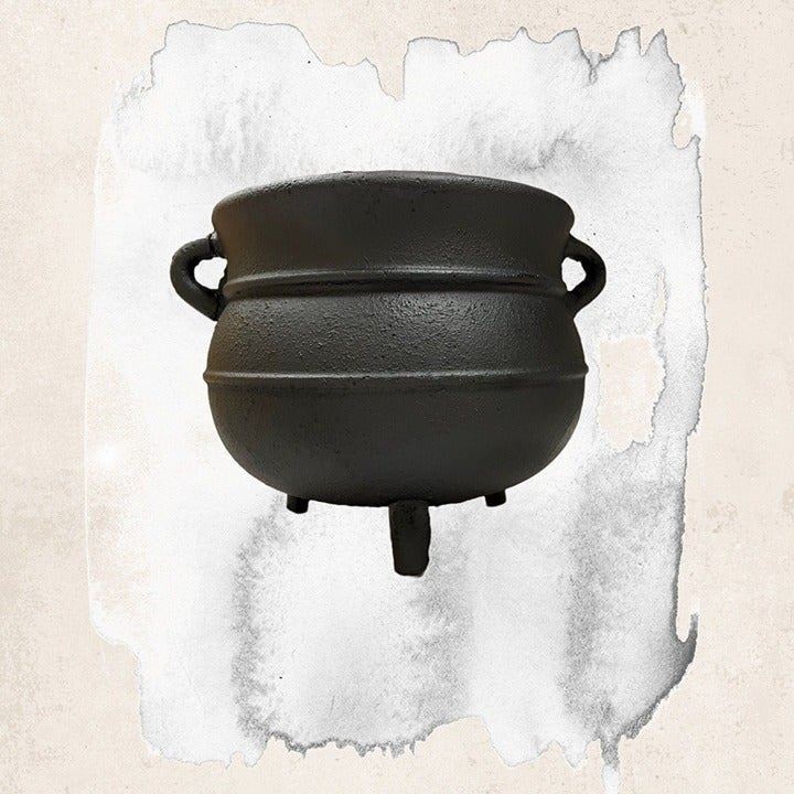 Ogun Pot Cauldron - Authentic Vessel for Spiritual Rituals | Caldero de Hierro