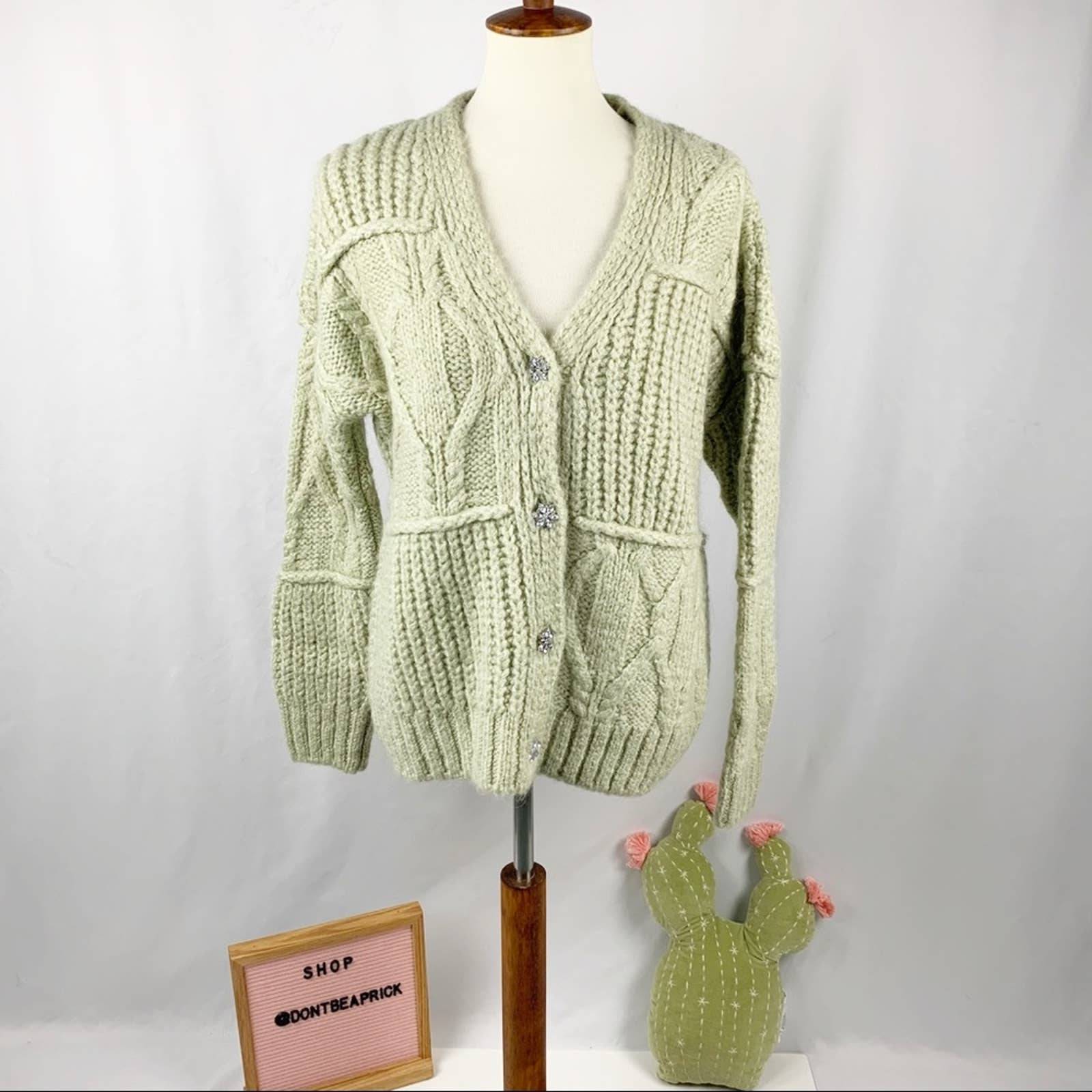 New Zara Patchwork Knit Sweater (Sz: S)
