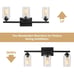 Modern Wall Light Fixture, black