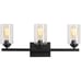 Modern Wall Light Fixture, black