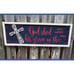 Patriotic Wood Sign w/ Cross