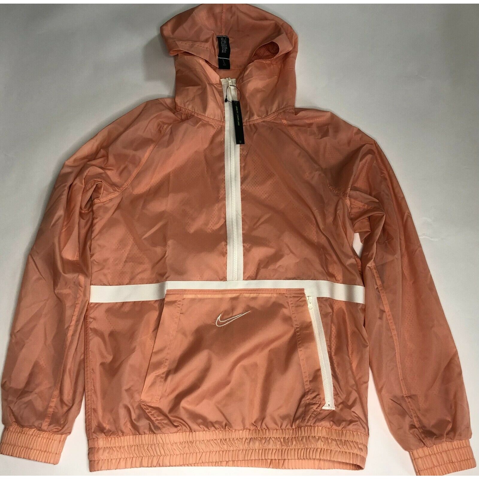 Nike DNA Jacket Mens Pink Half Zip Color Block Outdoor Active Wear BV9358 606 S