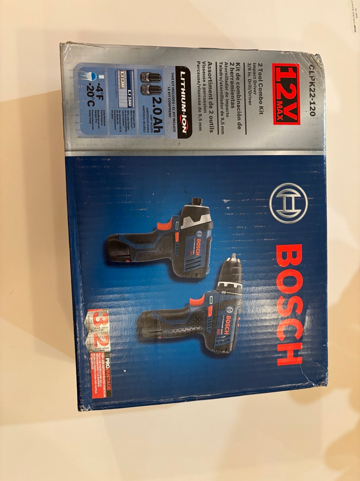 Bosch 12v combo drill kit