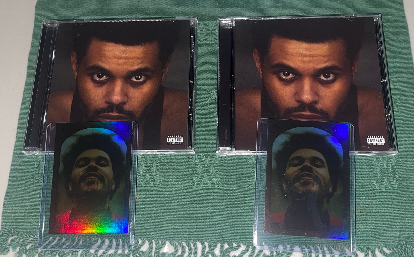 The Weeknd Hurry Up Tomorrow CD + After Hours Trading Card + Poster