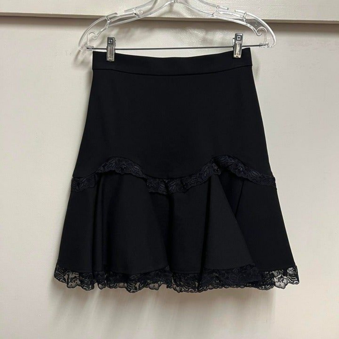 Selkie Boleyn Skirt in Black Caviar