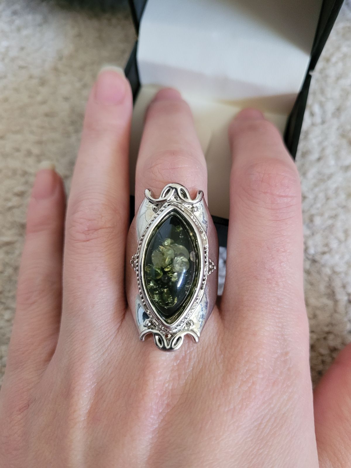 *sale* Statement Engagement Ring Size 9